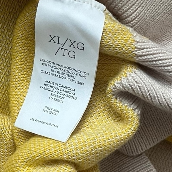 NWT CAbi #5836 Roar Cardigan Sweater Tiger Stripe size XL - Picture 11 of 13